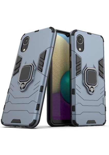 Samsung Galaxy A03 Çekirdek Kickstand 360 &deg; Dönen Halka Darbeye Dayanıklı (Yurt Dışından)