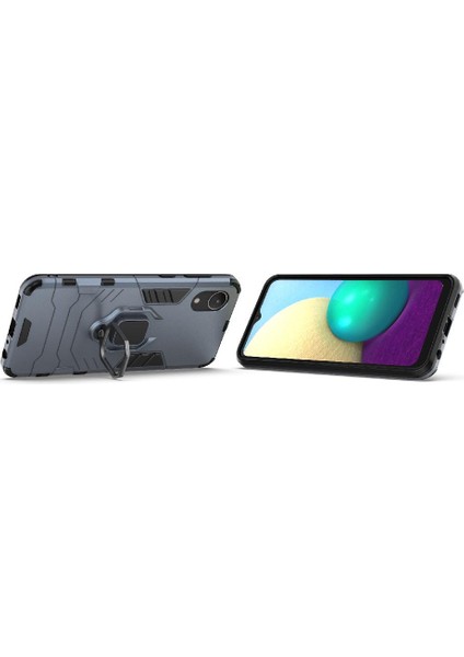 Samsung Galaxy A03 Çekirdek Kickstand 360 &deg; Dönen Halka Darbeye Dayanıklı (Yurt Dışından)