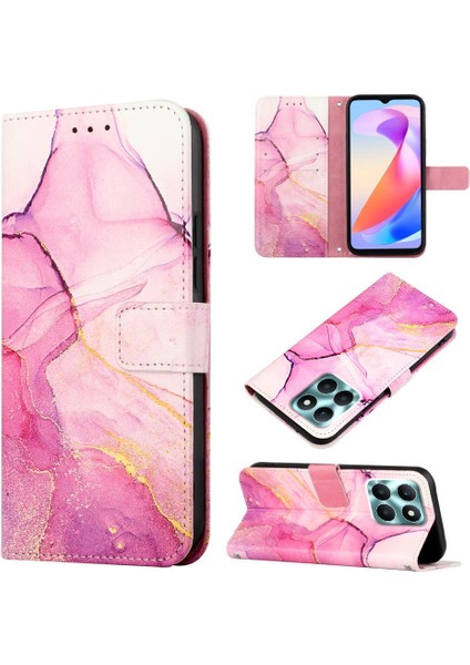 Onur X6A Kickstand Cüzdan Pu Deri Mermer Desen Için Kılıf (Yurt Dışından) fırsatları