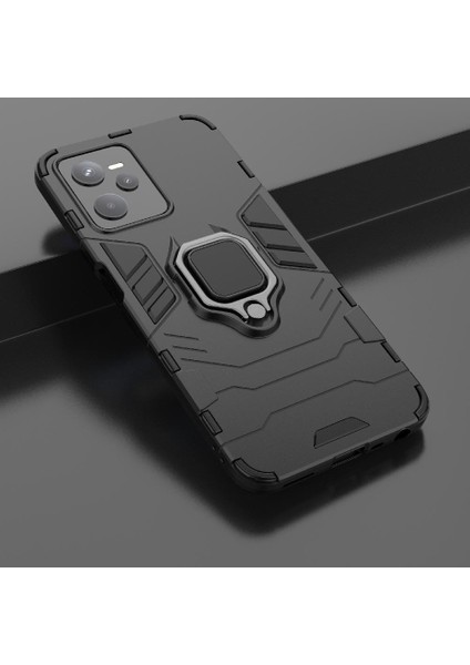 Realme C35 Darbeye Kapak Askeri Damla Koruma Kickstand Için Kılıf (Yurt Dışından) fırsatları
