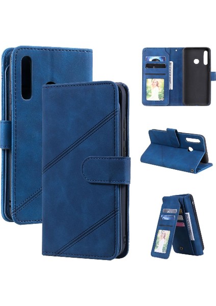 Huawei P Akıllı 2019 Bileklik Pu Deri Kart Tutucu Kickstand Için Kılıf (Yurt Dışından)