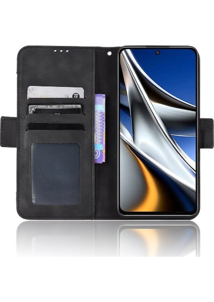 Xiaomi Poco X4 Pro 5g Için Kılıf Ayarlanabilir Ayrılabilir Kart Tutucu Manyetik Kapatma (Yurt Dışından)
