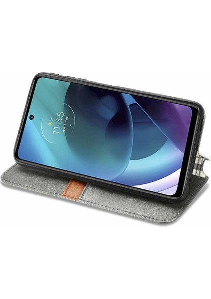Motorola Moto G51 Moda Tasarım Cüzdan Fonksiyonu Için Kılıf Kapak Kılıfı (Yurt Dışından) fırsatları