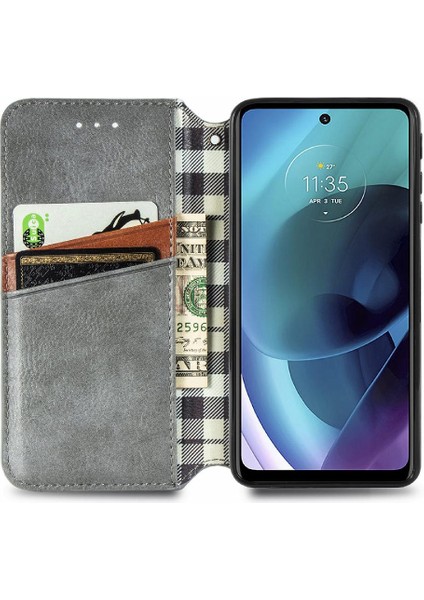 Motorola Moto G51 Moda Tasarım Cüzdan Fonksiyonu Için Kılıf Kapak Kılıfı (Yurt Dışından) indirimleri