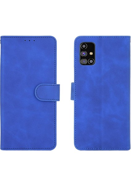 Samsung Galaxy M31S Deri Folio Flip Case Tam Koruma (Yurt Dışından)