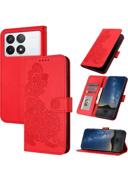Xiaomi Redmi Için Kılıf K70 Kickstand Koruyucu Pu Deri Manyetik ile (Yurt Dışından)