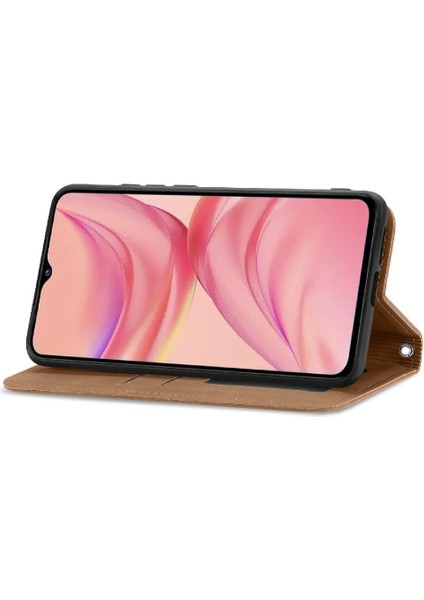 Infinix Sıcak 10 Lite Basit Iş Fermuar Deri Çanta Cüzdan Için Kılıf (Yurt Dışından)