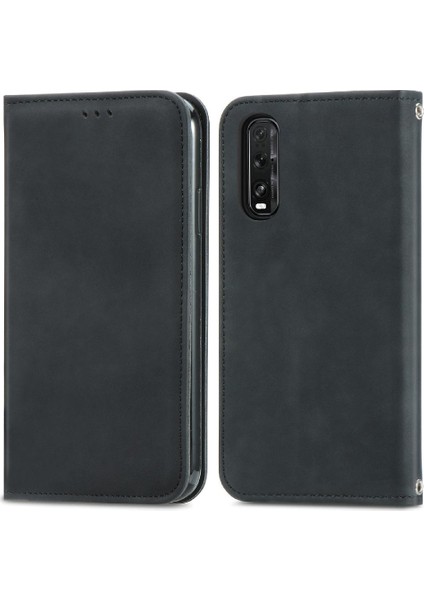 Oppo Bulmak Için Kılıf X2 Deri Kılıf Fermuar Cüzdan Basit Iş Kordon (Yurt Dışından)