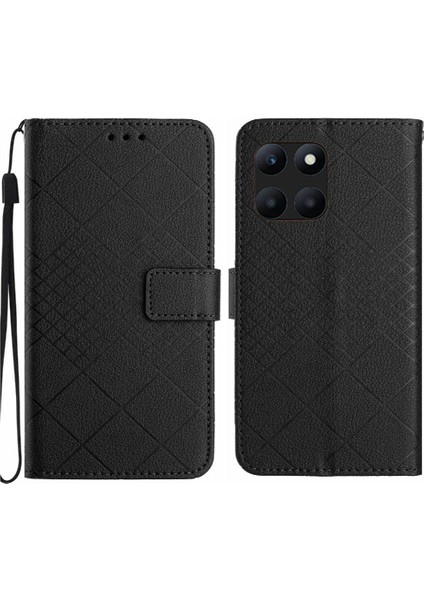 El Kayışı ile Onur X6A Manyetik Kapak Cüzdan Pu Deri Için Flip Case (Yurt Dışından)