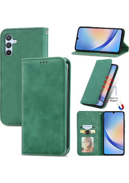 Samsung A34 5g Cüzdan Darbeye Kapak Kapak Basit Iş Durum (Yurt Dışından)