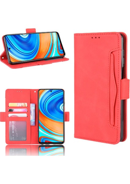 Xiaomi Redmi Için Not 9 Pro Ayarlanabilir Ayrılabilir Kart Tutucu Manyetik Kapatma Deri Cüzdan Kapak (Yurt Dışından)