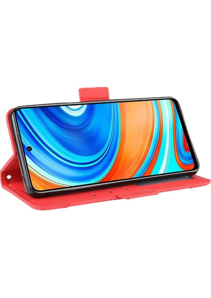 Xiaomi Redmi Için Not 9 Pro Ayarlanabilir Ayrılabilir Kart Tutucu Manyetik Kapatma Deri Cüzdan Kapak (Yurt Dışından)