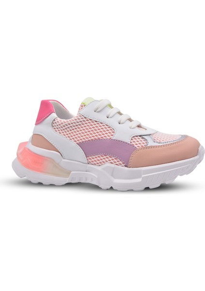 Roxy Air File ve Vegan Deri Kız Çocuk Spor Ayakkabı Pembe