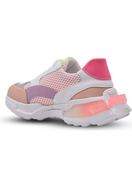 Roxy Air File ve Vegan Deri Kız Çocuk Spor Ayakkabı Pembe modelleri