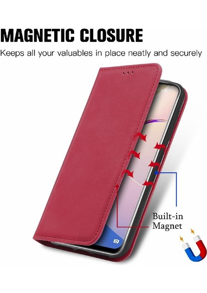 Oukitel C21 Pro Kordon Fermuar Deri Kılıf Cüzdan Için Kılıf Basit (Yurt Dışından)