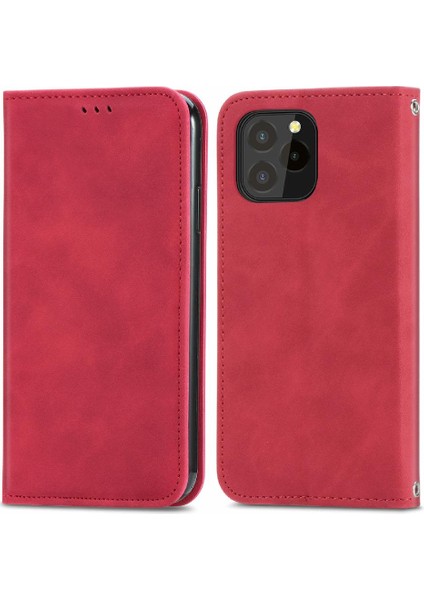 Oukitel C21 Pro Kordon Fermuar Deri Kılıf Cüzdan Için Kılıf Basit (Yurt Dışından)