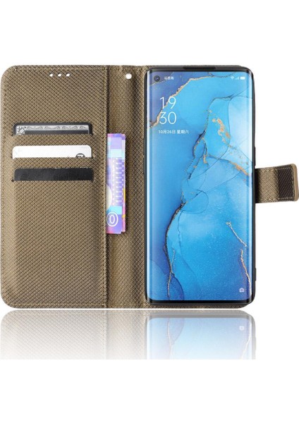 Oppo Oppo 3 Pro Için Kickstand Kapak Manyetik Cüzdan Kart Tutucu (Yurt Dışından)