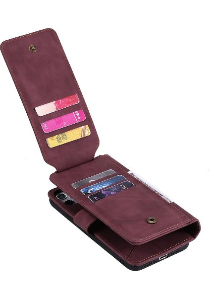 Xiaomi Redmi Not 9s Için Kılıf Cüzdan Çevir Folio Bileklik Manyetik Pu Kart (Yurt Dışından)