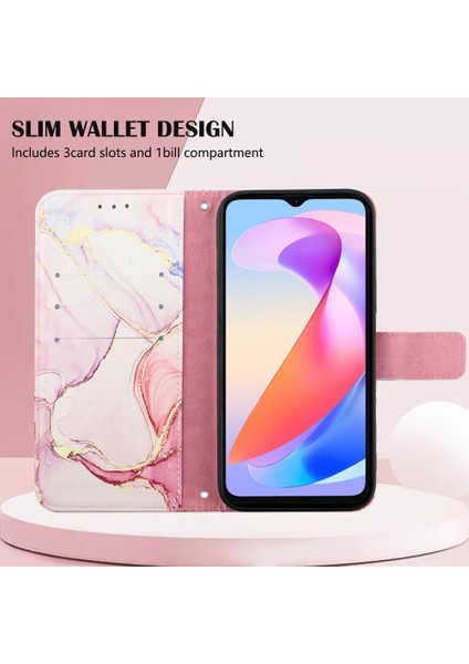 Onur X6A Kickstand Cüzdan Pu Deri Mermer Desen Için Kılıf (Yurt Dışından) fırsatları