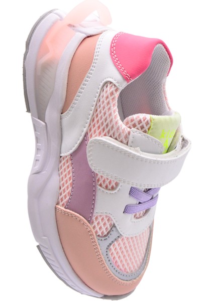 Yoyo Cırtlı Lastikli File Detaylı Deri Kız Çocuk Ayakkabı Pembe fiyatları