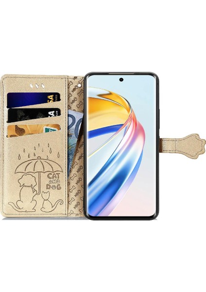 Onur X9B Flip Kapak Için Kılıf Karikatür Hayvanlar Deri Kılıf Kısa Kayış (Yurt Dışından) modelleri