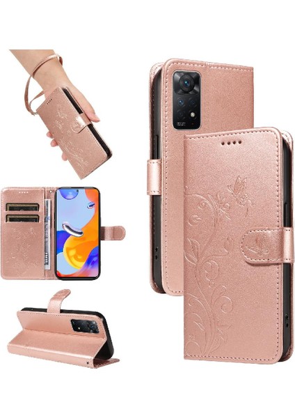 Xiaomi Redmi Not 11 Pro ve Kart Yuvası ile Yüksek Kaliteli Deri (Yurt Dışından)