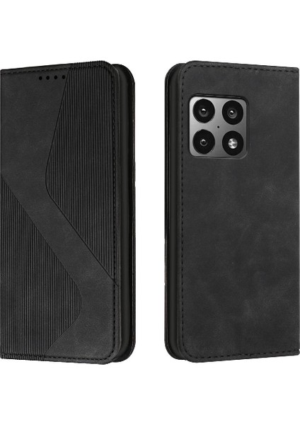 Oneplus 10 Için Kılıf Pro Manyetik Cüzdan Kickstand Pu Deri Kart Yuvaları (Yurt Dışından)
