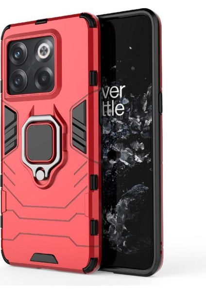 Oneplus 10T 5g Için Kılıf 360 &deg; Dönen Halka Darbeye Kapak Kickstand Damla (Yurt Dışından)