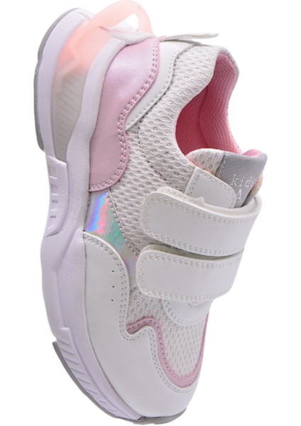 Ruby Çift Cırtlı File Detaylı Deri Kız Çocuk Spor Ayakkabı Pembe fiyatları