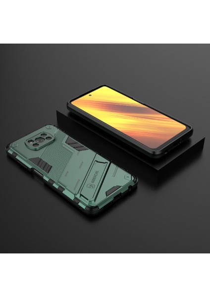 Xiaomi Poco X3 Nfc Koruyucu Kapak Için Kılıf Kickstand Sağlam Askeri (Yurt Dışından)