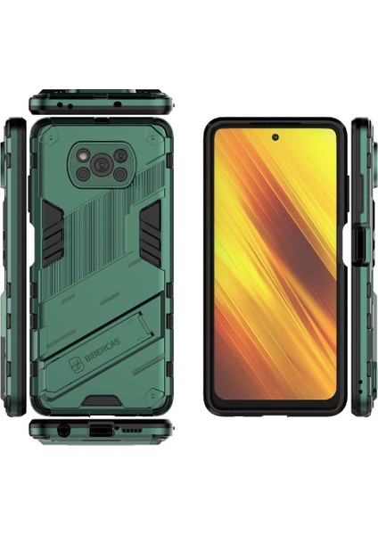 Xiaomi Poco X3 Nfc Koruyucu Kapak Için Kılıf Kickstand Sağlam Askeri (Yurt Dışından)