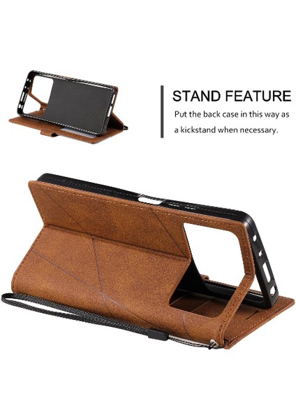 Xiaomi Poco X4 Pro 5g Kart Tutucu Kickstand Pu Deri Darbeye (Yurt Dışından)