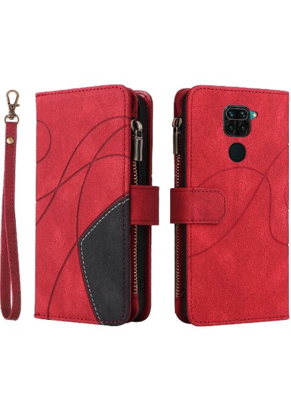 Xiaomi Redmi Not 9 Fermuar Cüzdan Tarzı ile Dokuz Kart Yuvaları (Yurt Dışından)