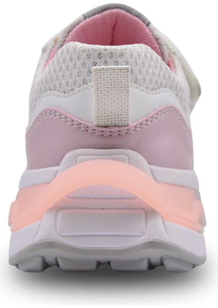 Ruby Çift Cırtlı File Detaylı Deri Kız Çocuk Spor Ayakkabı Pembe indirimleri