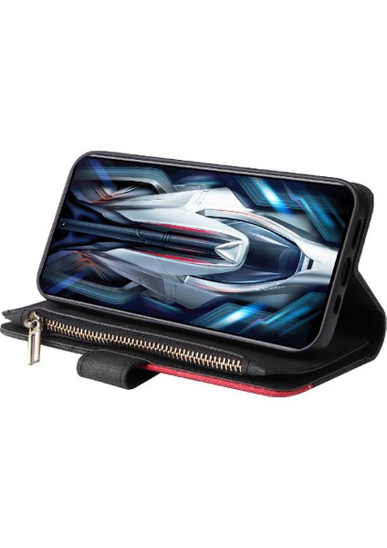 Xiaomi Poco F4 Gt Fermuar Cüzdan Tarzı Kart Yuvası Standı Dokuz (Yurt Dışından)