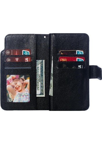 Huawei Y6 2019 Cüzdan Manyetik 9 Kart Yuvaları Pu Deri Kickstand (Yurt Dışından)