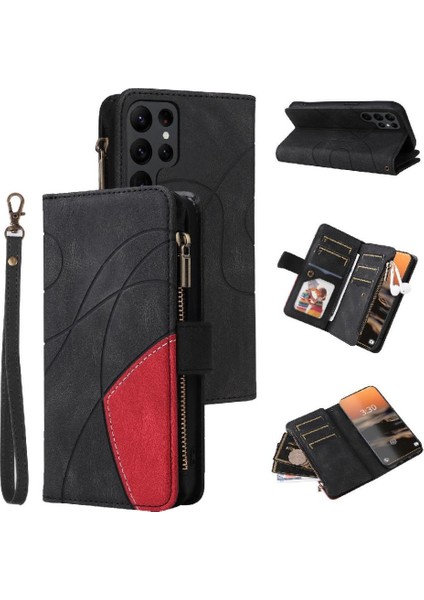 Kart Yuvası Standı Dokuz Kart Yuvaları ile Samsung Galaxy S23 Ultra Için Kılıf (Yurt Dışından)