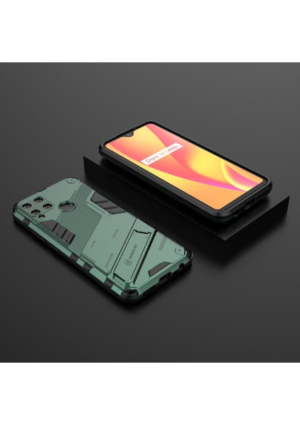Realme C15 Sağlam Askeri Kickstand Koruyucu Kapak Için Kılıf (Yurt Dışından) modelleri