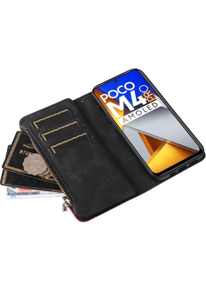 Kart Yuvası Standı ile Xiaomi Poco M4 Pro Kickstand Koruyucu Kılıf (Yurt Dışından)