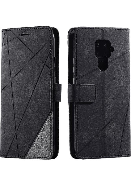 Huawei Mate 30 Lite Için Kılıf Kart Tutucu Kickstand Cüzdan Flip Folio Pu (Yurt Dışından)