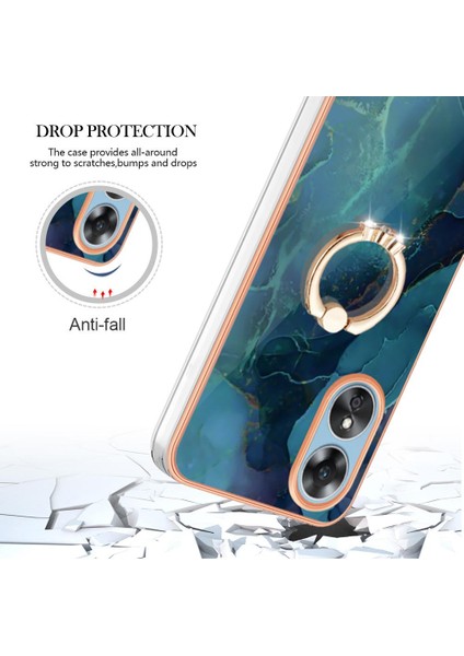 Oppo A17 4g Tampon Için Kılıf 360 &deg; Dönebilir Halka Mermer Darbeye Tpu (Yurt Dışından) fırsatları