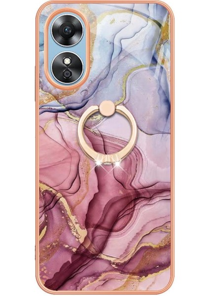 Oppo A17 4g Tampon Için Kılıf 360 &deg; Dönebilir Halka Mermer Darbeye Tpu (Yurt Dışından) modelleri
