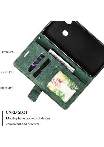 Samsung Galaxy A11 Için Kılıf Cüzdan Flip Folio Manyetik Kart Tutucu Pu (Yurt Dışından)