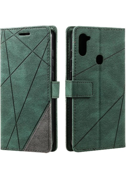 Samsung Galaxy A11 Için Kılıf Cüzdan Flip Folio Manyetik Kart Tutucu Pu (Yurt Dışından)