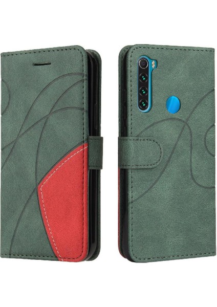Kart Yuvası Standı Kickstand Koruyucu Pu ile Xiaomi Redmi Not 8 Için Kılıf (Yurt Dışından)