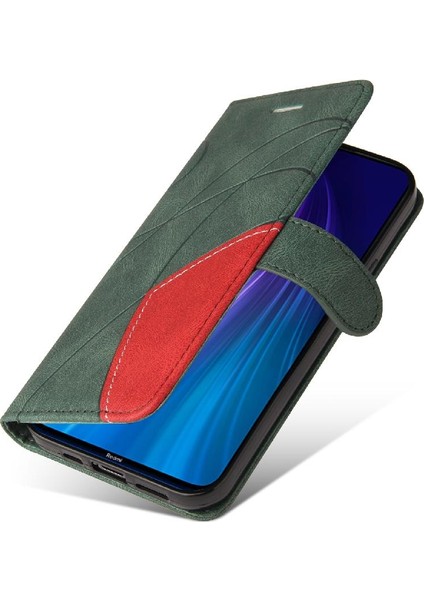 Kart Yuvası Standı Kickstand Koruyucu Pu ile Xiaomi Redmi Not 8 Için Kılıf (Yurt Dışından)