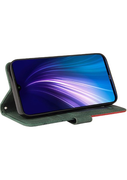 Kart Yuvası Standı Kickstand Koruyucu Pu ile Xiaomi Redmi Not 8 Için Kılıf (Yurt Dışından)