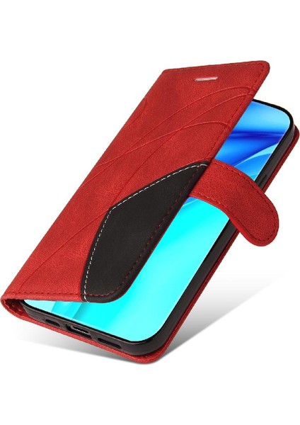 Huawei P50 Pro Pu Deri Flip Folio Kılıf Kickstand Koruyucu (Yurt Dışından)