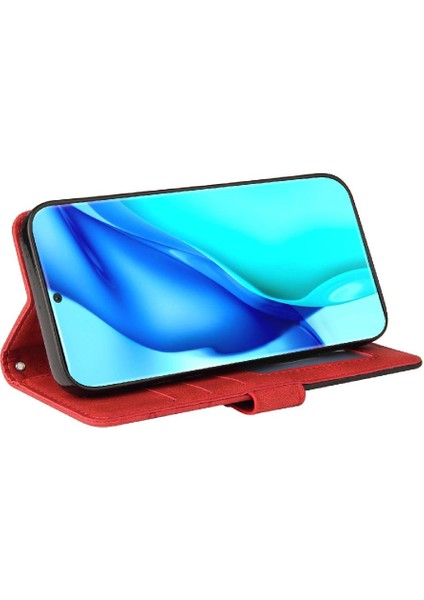 Huawei P50 Pro Pu Deri Flip Folio Kılıf Kickstand Koruyucu (Yurt Dışından)