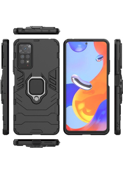 Xiaomi Redmi Için Not 11 Pro 360 &deg; Dönen Halka Darbeye Kapak Damla (Yurt Dışından)